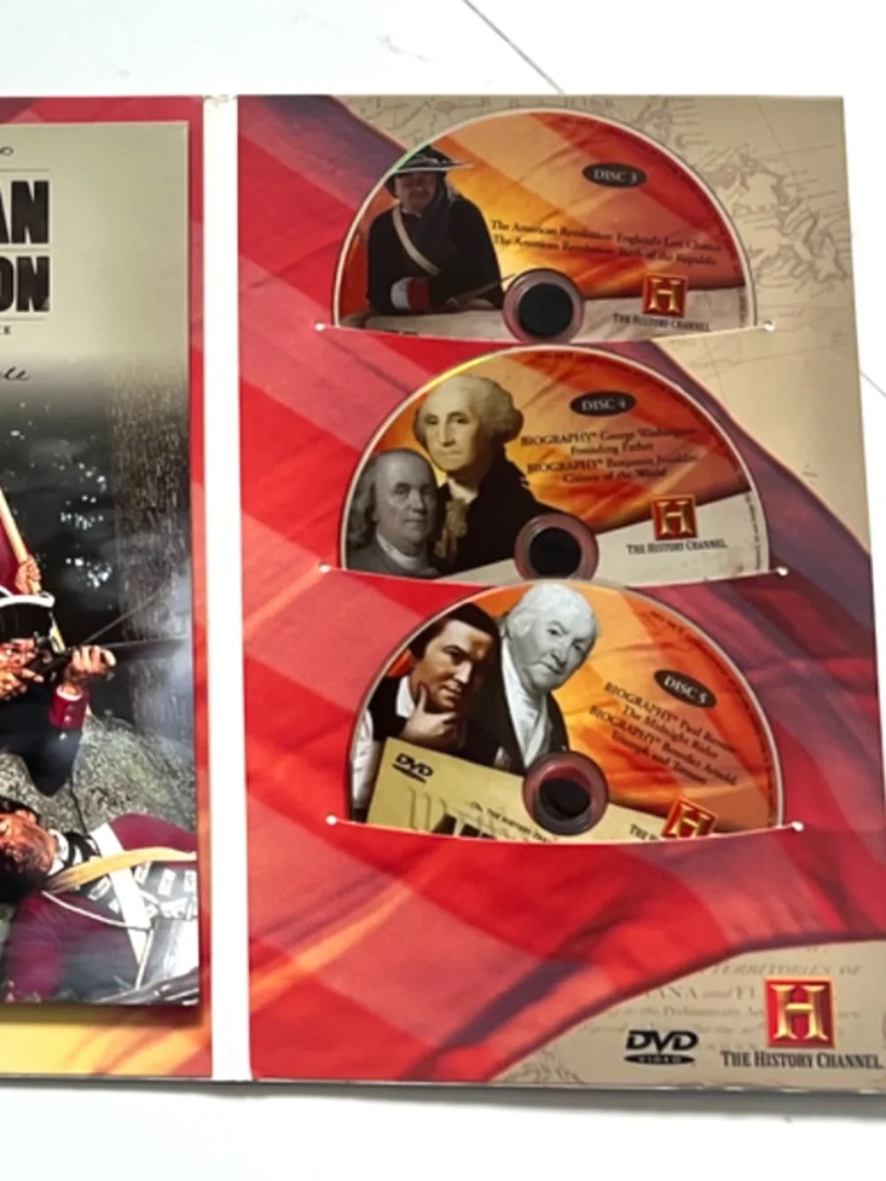 The American Revolution by The History Channel 5 DVD Set w Booklet + Poster 2005